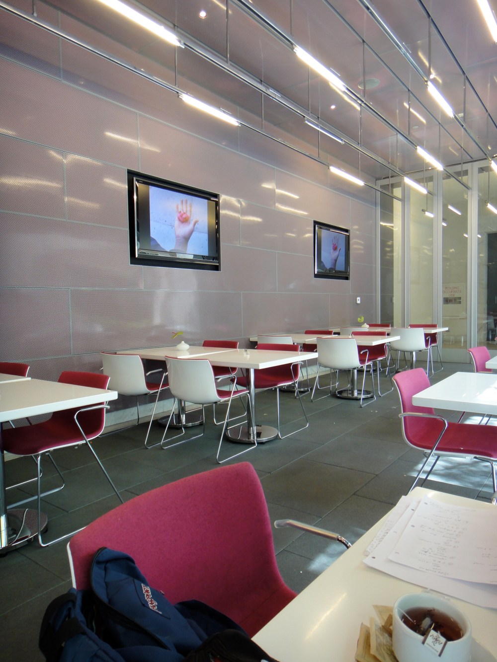 Indoor space at the Hammer Cafe