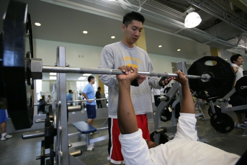 Inside the Weight Room of John Wooden Center----Photo Credit: Stephanie Diani