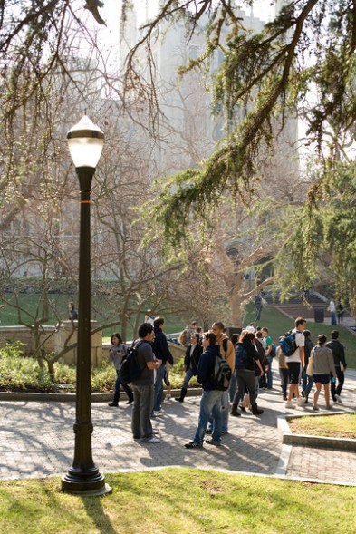 Bruin Walk in front of Kerckhoff Hall---Photo Credit: Stephanie Diani