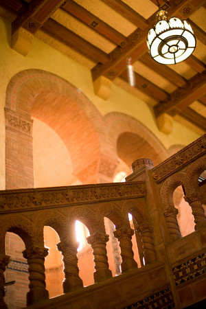 Stairway to 2nd floor of Powell Library---Photo Credit: Stephanie Diani