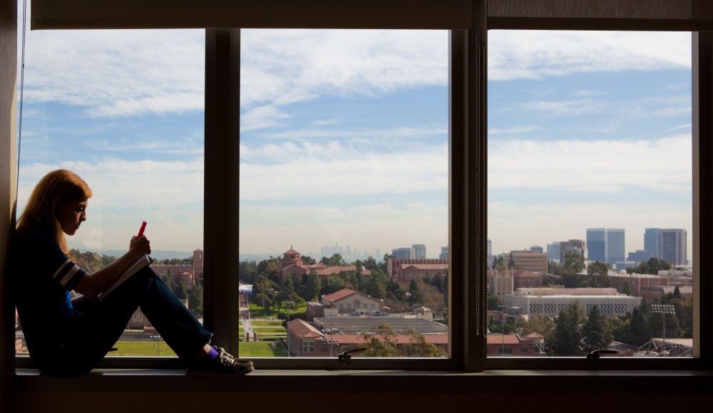 View from Sproul Hall study lounge---Photo Credit: Gavin Holt