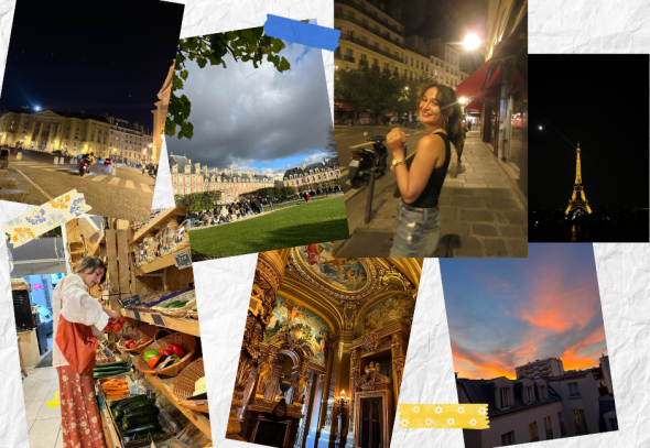 Collage of photos from Maya's study abroad experience.